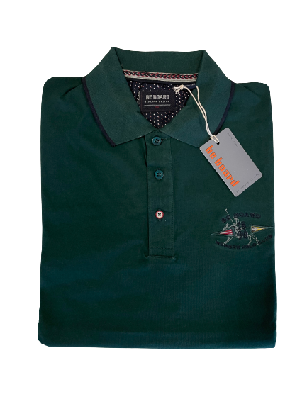Polo Be Board Manica Lunga 21M9201C Taglie Forti Verdone - Blocco94