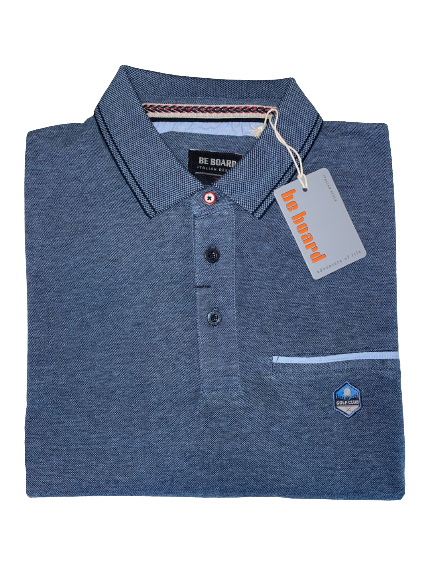 Polo Be Board Manica Lunga 21M9205C Taglie Forti Lago Oxford - Blocco94