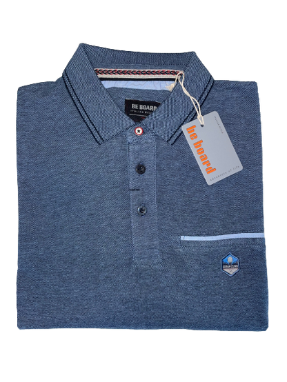 Polo Be Board Manica Lunga 21M9205C Taglie Forti Lago Oxford - Blocco94