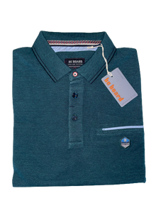 Polo Be Board Manica Lunga 21M9205C Taglie Forti Petrolio Oxford - Blocco94
