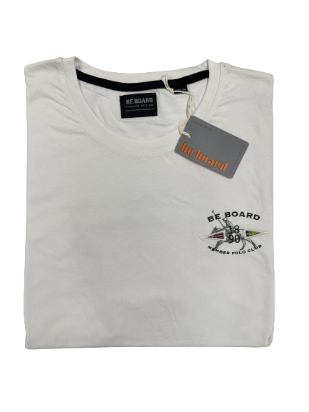 Girocollo Mezza Manica 22H9702C Be Board Taglie Forti Bianco - Blocco94
