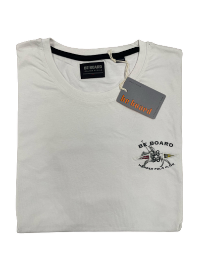 Girocollo Mezza Manica 22H9702C Be Board Taglie Forti Bianco - Blocco94