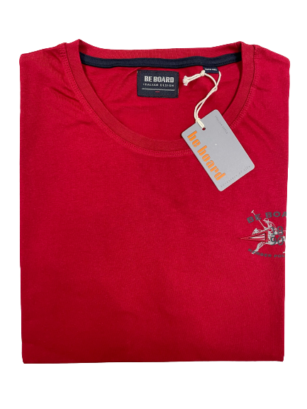 Girocollo Mezza Manica 22H9702C Be Board Taglie Forti Rosso - Blocco94