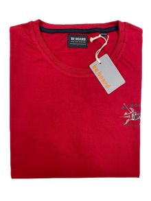Girocollo Mezza Manica 22H9702C Be Board Taglie Forti Rosso - Blocco94