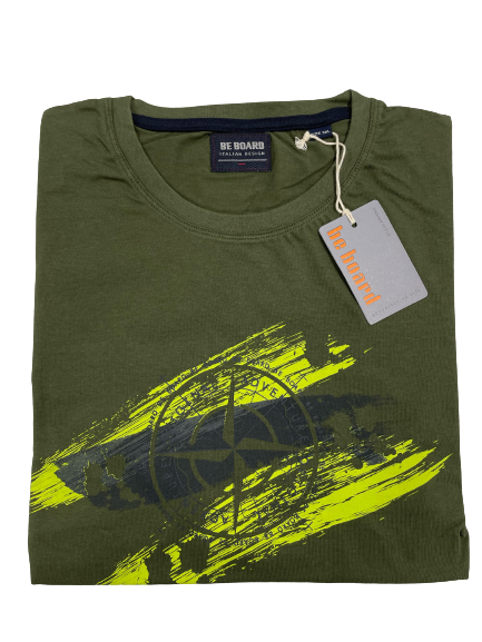 Maglia Mezza Manica 22H9712Big Militare Be Board Taglie Forti - Blocco94