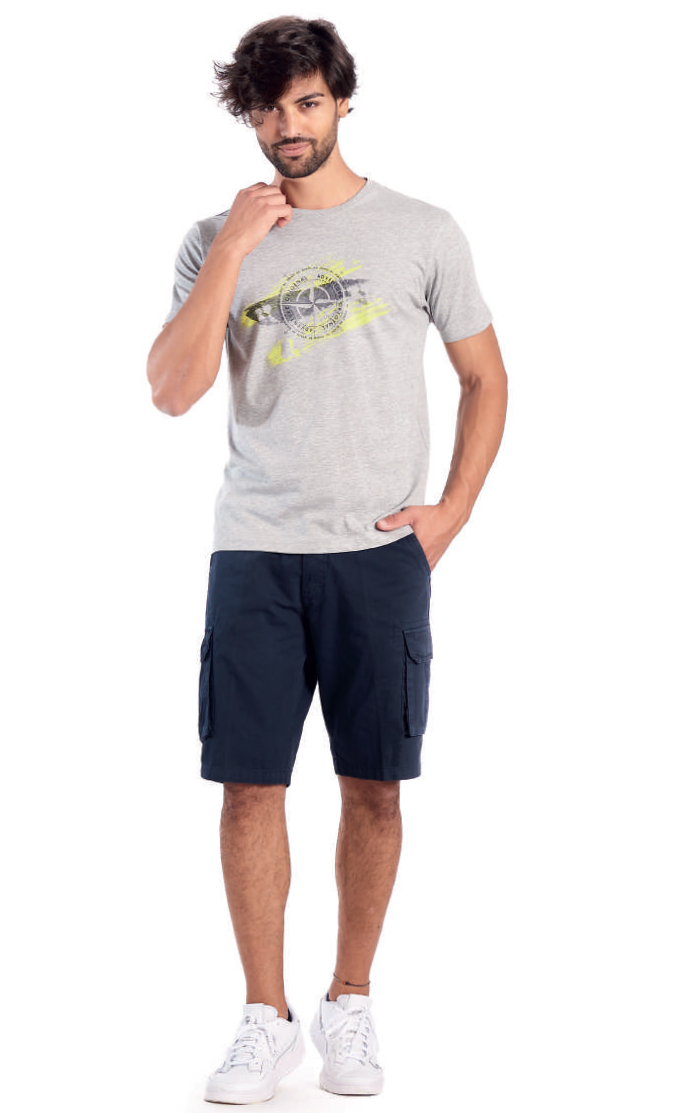 Maglia Mezza Manica 22H9712Big Militare Be Board Taglie Forti - Blocco94