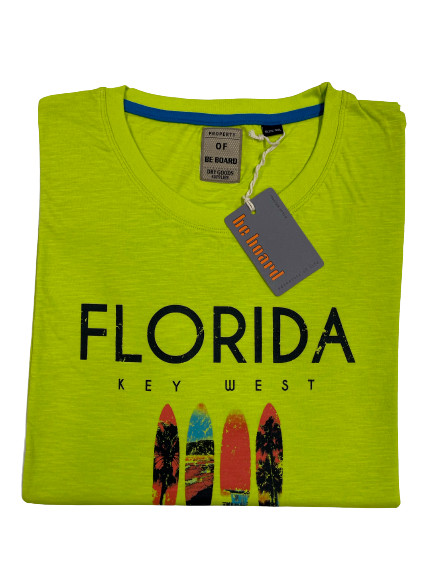 Girocollo Mezza Manica 22H9728C Be Board Taglie Forti Verde Acido - Blocco94