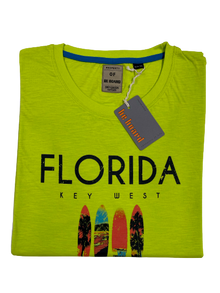 Girocollo Mezza Manica 22H9728C Be Board Taglie Forti Verde Acido - Blocco94