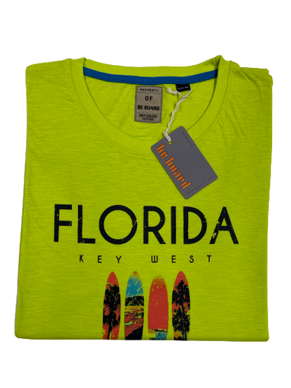 Girocollo Mezza Manica 22H9728C Be Board Taglie Forti Verde Acido - Blocco94
