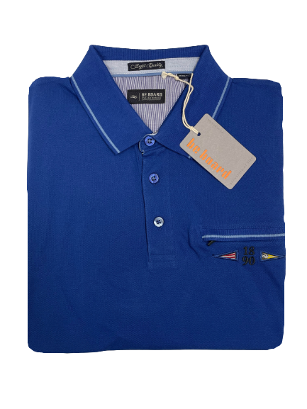 Polo Mezza Manica con Taschino 22L9613C Be Board Taglie Forti Oltrmare - Blocco94