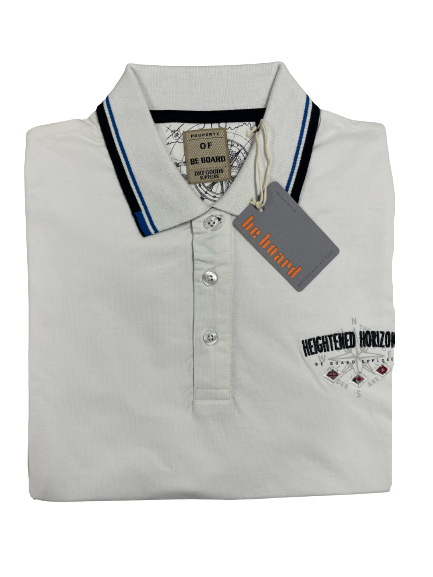 Polo Mezza Manica 22L9625 Be board Bianco - Blocco94