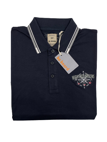 Polo Mezza Manica 22L9625C Be Board Taglie Forti Blu - Blocco94