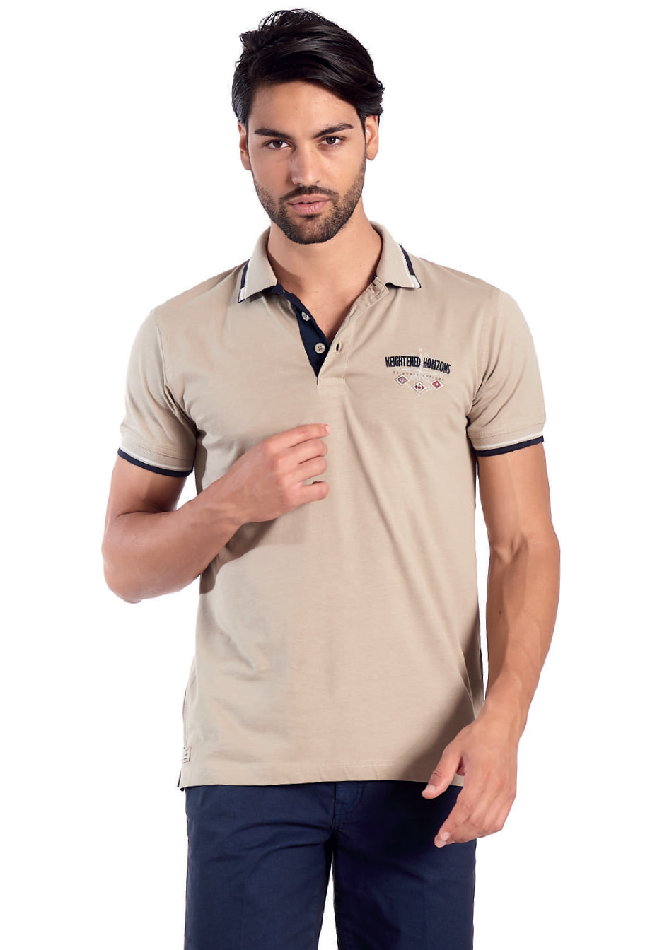 Polo Mezza Manica 22L9625 Be board Bianco - Blocco94