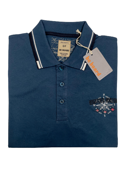 Polo Mezza Manica 22L9625 Be board Cobalto - Blocco94