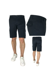 Bermuda in Cotone con Tascone Tod Conf Sea Barrier Taglie Forti Blu - Blocco94