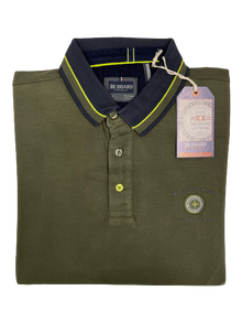 Polo Be Board Manica Lunga 23M9209C Taglie Forti Militare - Blocco94
