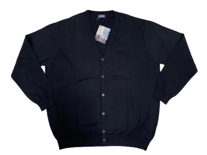 Cardigan Re del Mare Taglie Forti 2.16X Nero - Blocco94