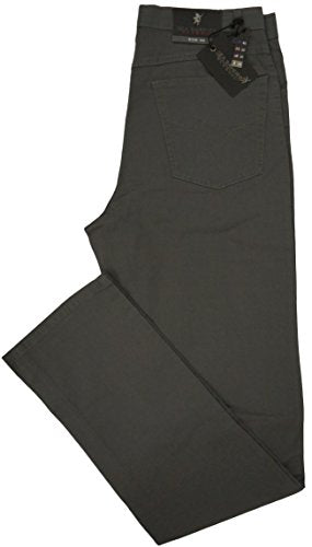 SEA BARRIER Pantalone Uomo Modello WINDOL - Cotone Elasticizzato Pesante, Gamba Dritta, Chiusura Con Bottone