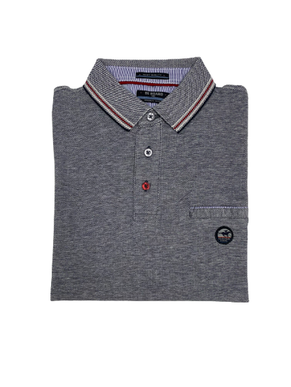 Polo Be Board Manica Lunga 31M9205C Taglie Forti Blu Oxford - Blocco94