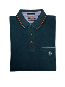 Polo Be Board Manica Lunga 31M9205C Taglie Forti Petrolio Oxford - Blocco94
