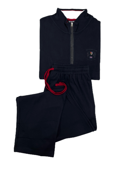 Tuta in Felpa Leggera 31T9482C Be Board Taglie Forti Giacca Blu Pantalone Blu - Blocco94