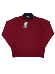 Maglia U7661 OVER Mezza Zip Taglie Forti Sail Club by Vele dei Mari - Blocco94