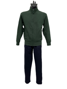 Tuta in Felpa 903036C Be Board Taglie Forti Giacca Verde Pantalone Blu - Blocco94