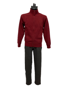 Tuta in Felpa 903036C Be Board Taglie Forti Giacca Bordeaux Pantalone Grafite - Blocco94