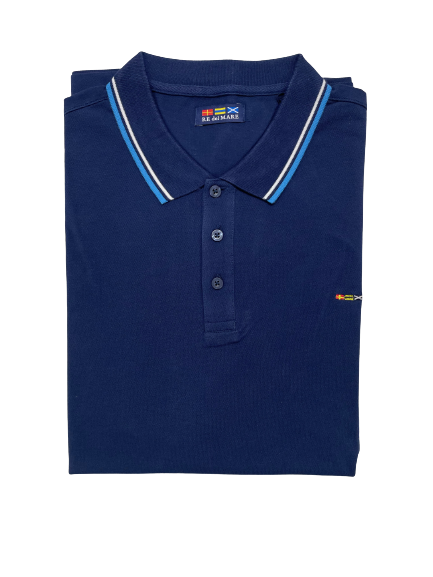 Polo Mezza Manica in Piquet Re del Mare Taglie Forti 99.3200X - Blocco94