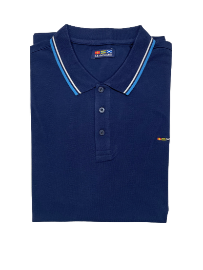 Polo Mezza Manica in Piquet Re del Mare Taglie Forti 99.3200X - Blocco94