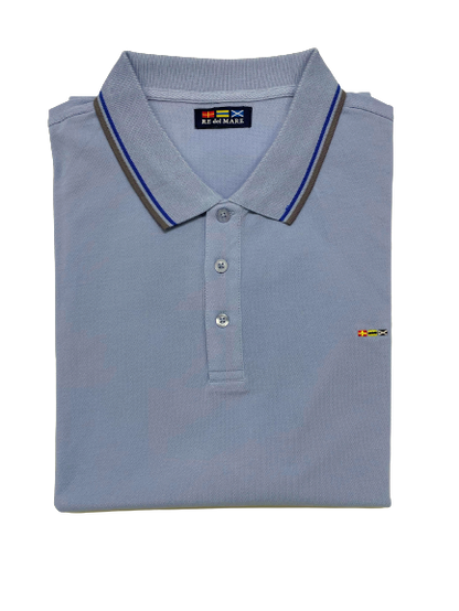 Polo Mezza Manica in Piquet Re del Mare Taglie Forti 99.3200X - Blocco94