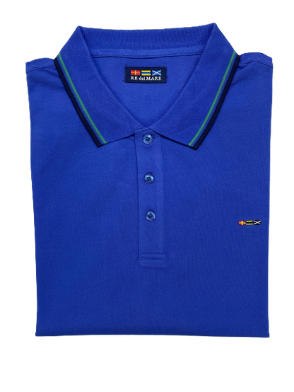 Polo Mezza Manica in Piquet Re del Mare Taglie Forti 99.3200X - Blocco94
