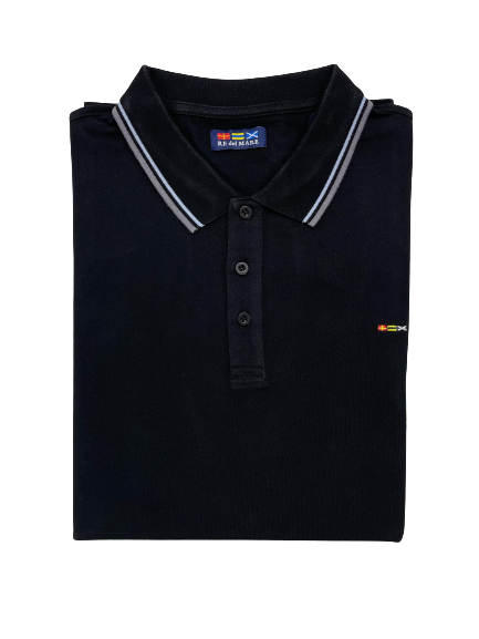 Polo Mezza Manica in Piquet Re del Mare Taglie Forti 99.3200X - Blocco94