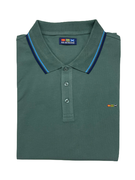 Polo Mezza Manica in Piquet Re del Mare Taglie Forti 99.3200X - Blocco94