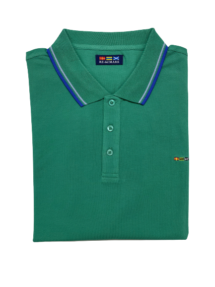 Polo Mezza Manica in Piquet Re del Mare Taglie Forti 99.3200X - Blocco94