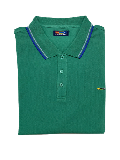Polo Mezza Manica in Piquet Re del Mare Taglie Forti 99.3200X - Blocco94