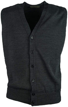Gilet Aperto con Bottoni Raipan 554 Over taglie Forti Antracite - Blocco94