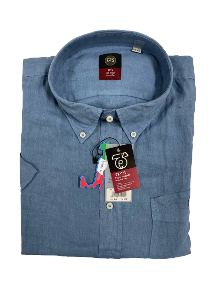 Camicia Puro Lino Mezza Manica Tipo's Taglie Forti - Blocco94