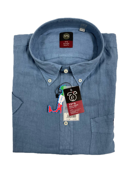 Camicia Puro Lino Mezza Manica Tipo's Taglie Forti - Blocco94