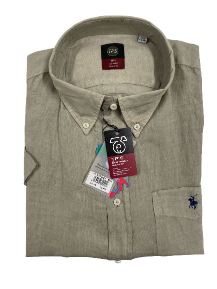 Camicia Puro Lino Mezza Manica Tipo's Taglie Forti - Blocco94