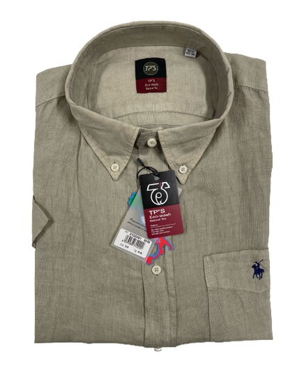 Camicia Puro Lino Mezza Manica Tipo's Taglie Forti - Blocco94