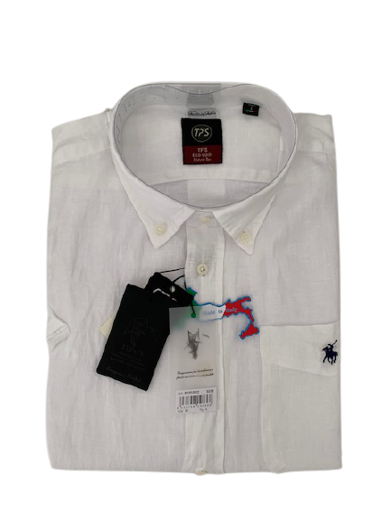 Camicia Puro Lino Mezza Manica Tipo's Taglie Forti - Blocco94