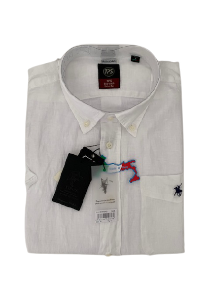 Camicia Puro Lino Mezza Manica Tipo's Taglie Forti - Blocco94