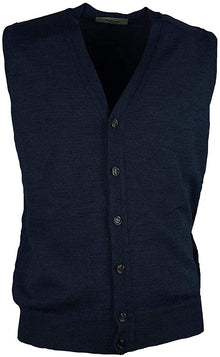 Gilet Aperto con Bottoni Raipan 554 Over taglie Forti Blu - Blocco94
