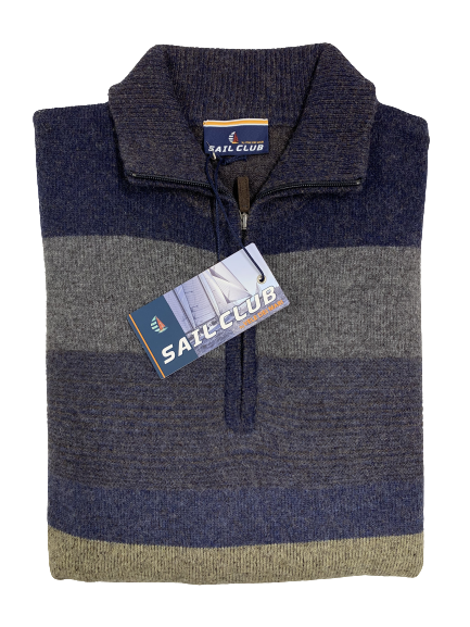 Maglia 4506 Mezza Zip Sail Club by Vele dei Mari Taglie Forti - Blocco94