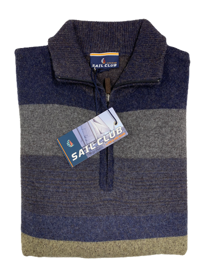 Maglia 4506 Mezza Zip Sail Club by Vele dei Mari Taglie Forti - Blocco94