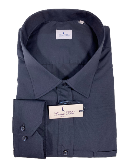 Camicia Saturno Manica Lunga Luna Blu - Blocco94