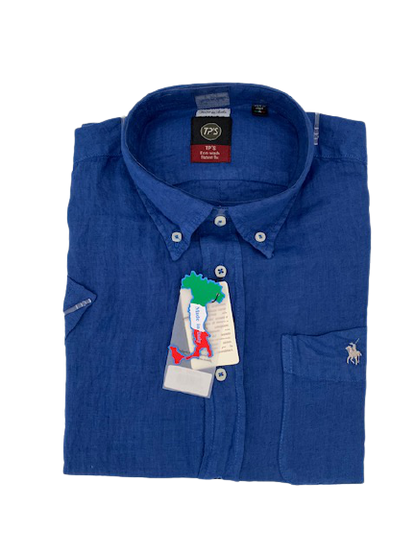 Camicia Puro Lino Mezza Manica Tipo's Taglie Forti - Blocco94