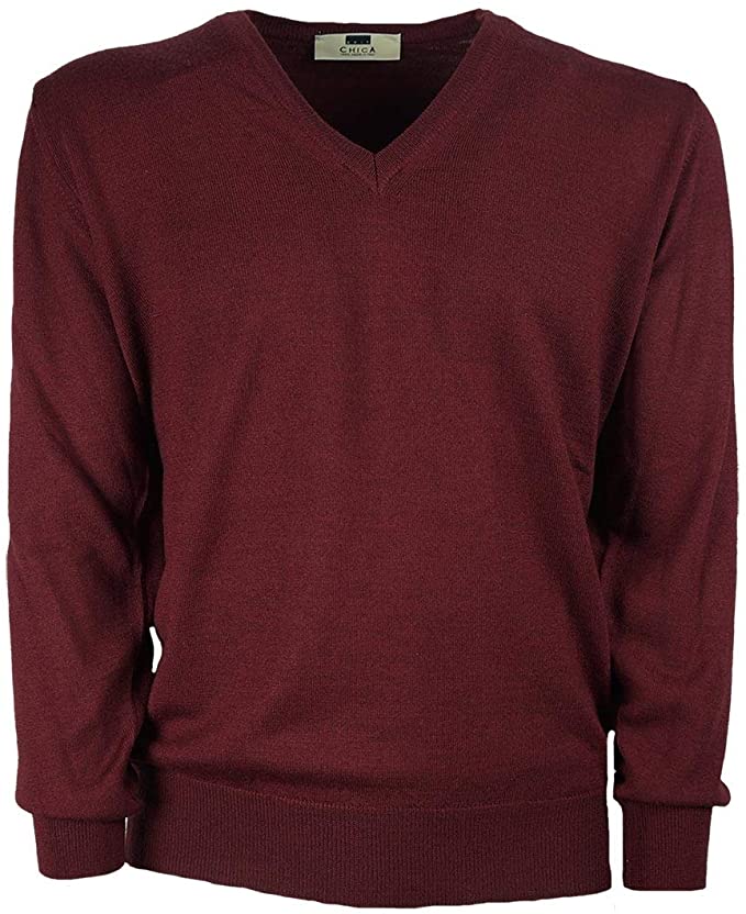 Pullover Raipan 552 Over taglie Forti Bordeaux - Blocco94