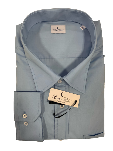 Camicia Saturno Manica Lunga Luna Blu - Blocco94